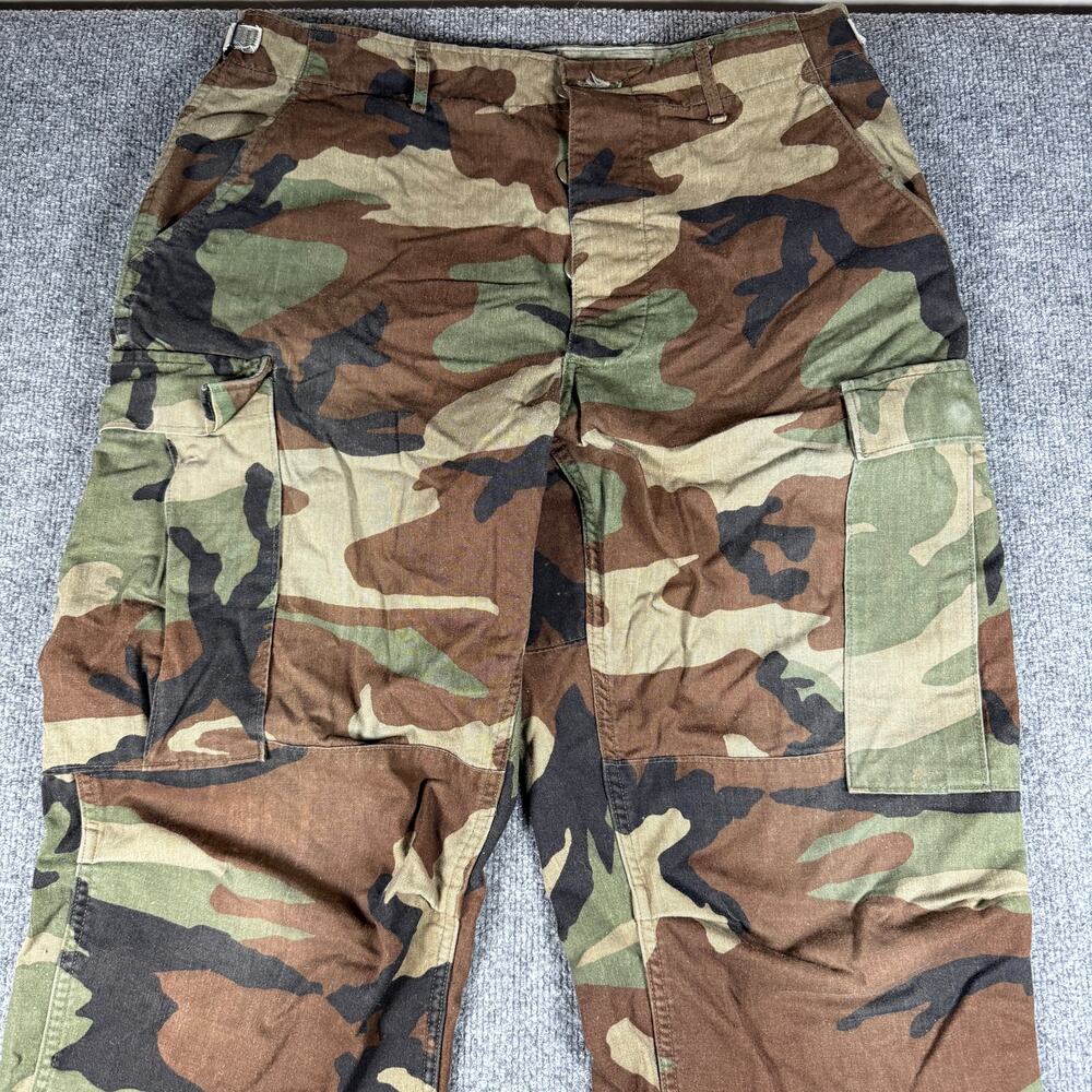 Vintage U.S. Army Woodland Camouflage Cold Weather Pants Medium Regular 31 x 32 - Picture 6 of 11